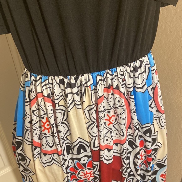 BoHo cold shoulder maxi dress - Picture 2 of 5